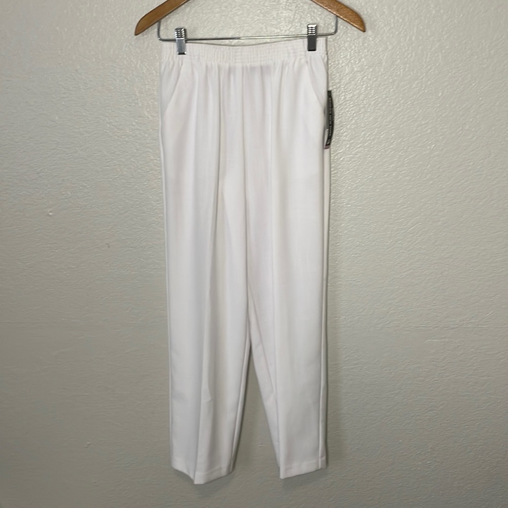 BRIGGS NEW YORK Dress Pant | White | 6 Petite